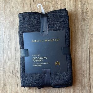 Beautiful Elegant Decorative Napkins - Black